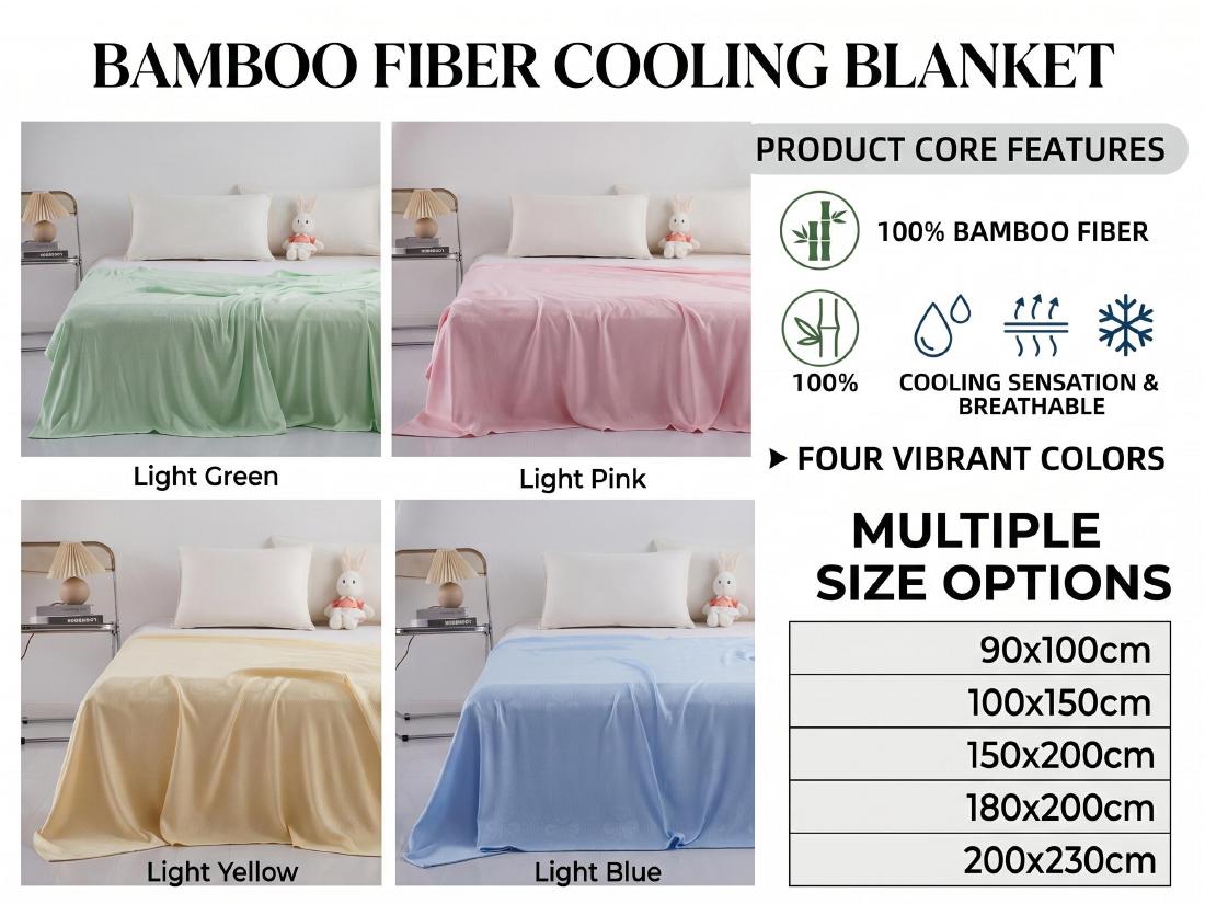 Bamboo Cooling Blanket product specification reference