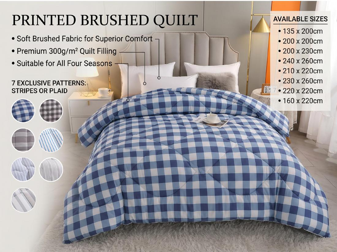 Printed Brushed Quilt product specification reference