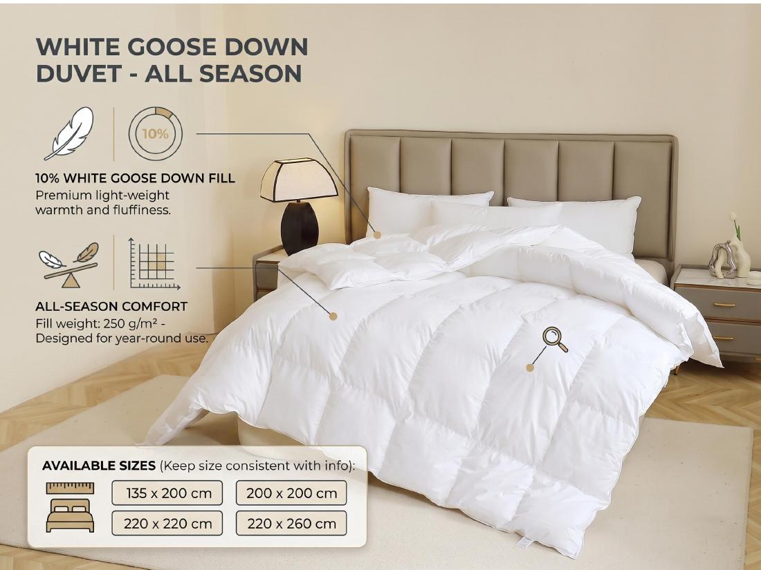 All-Season Goose Down Duvet product specification reference