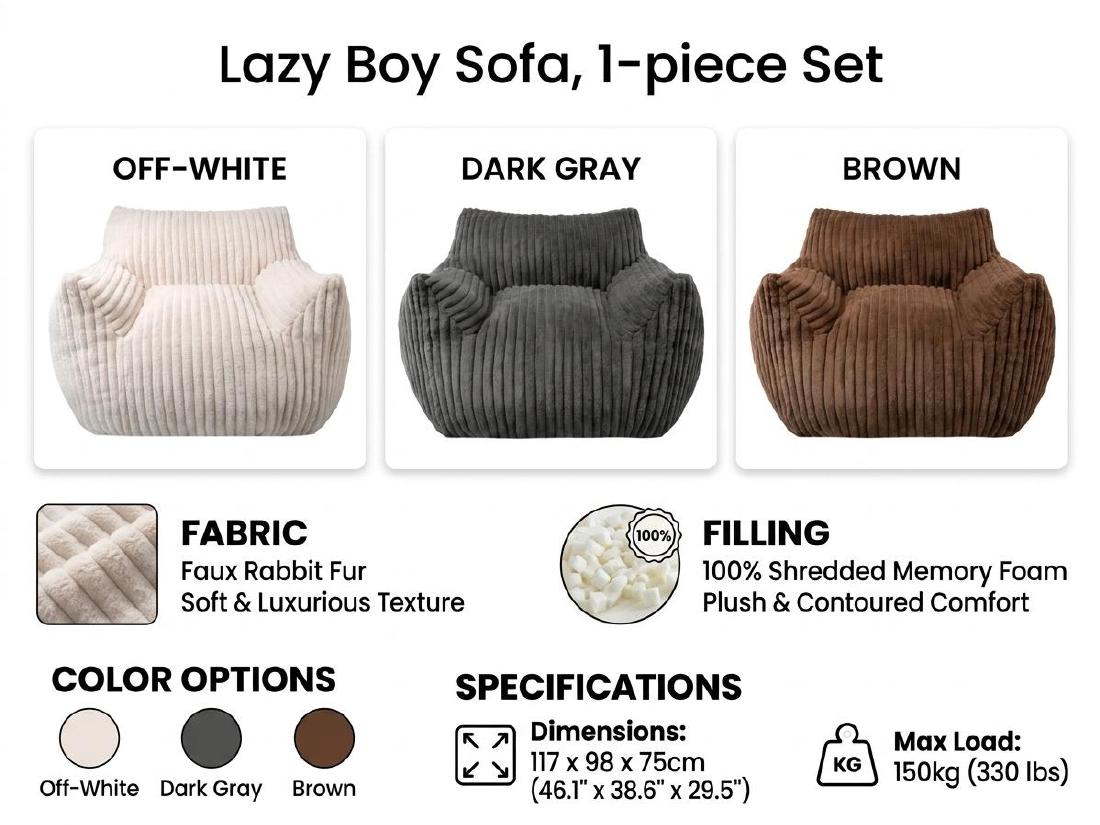 Compact Lounge Chair product specification reference