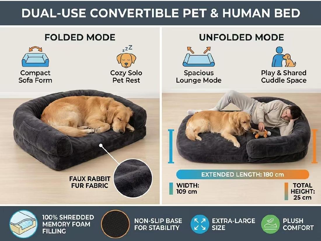Convertible Pet Bed product specification reference